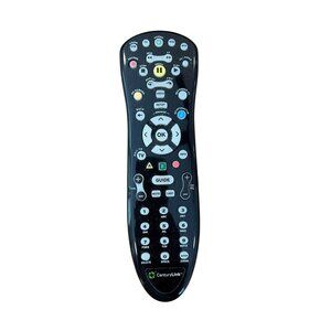 CenturyLink Black Universal TV Remote Control  Buttons Guide Volume & Channels